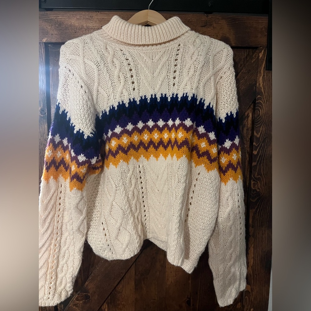 Dear John Turtleneck knit patterned  Sweater